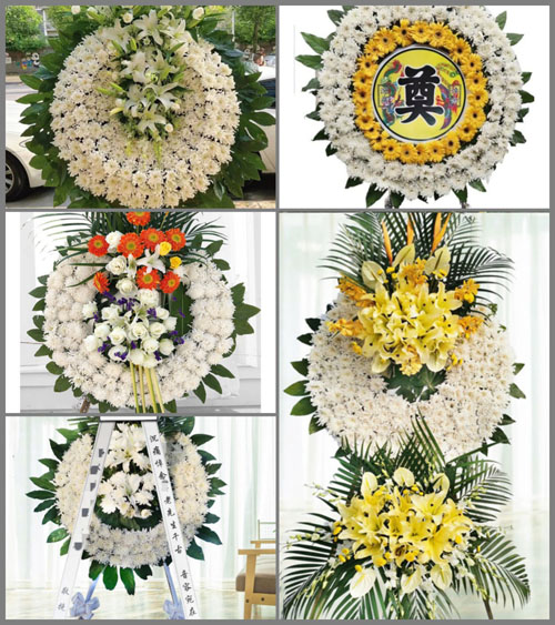 山西长治武乡县蟠龙镇温庄村花圈速递